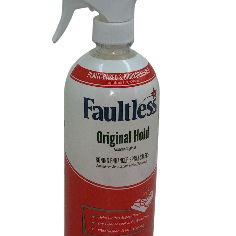 Faultless Original Hold Ironing Enhancer Spray Starch 22oz Non-Aerosol Lot of 2 - Picture 2 of 6